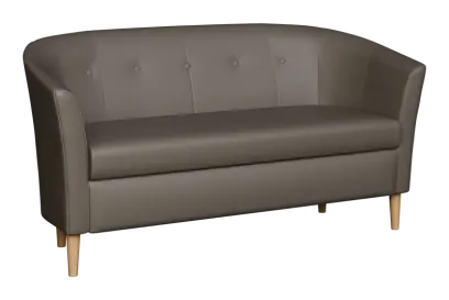 CHARLOTTE 2, dvojkřeslo, koženka šedá